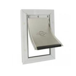 Deur Aluminium Wit/Transparant