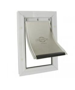 Deur Aluminium Wit/Transparant