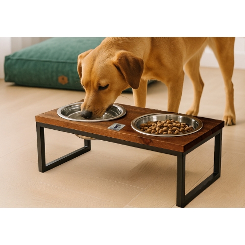 Dinnerset Hout + Metalen Frame 4 Dinnerset Hout + Metalen Frame