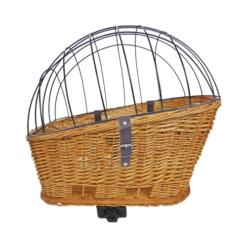 Fietsmand Riet Achterop + Rek Naturel