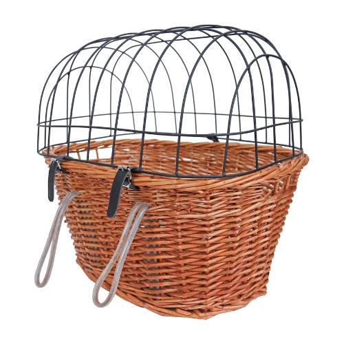 Fietsmand Riet Voorop met metalen rek 3 Fietsmand Riet Voorop met metalen rek