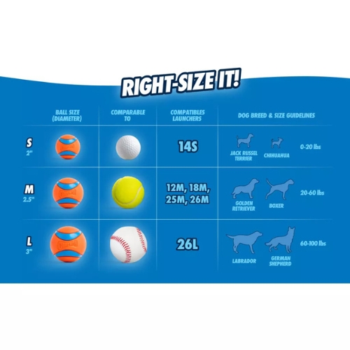 Chuckit! Ultra Squeaker Ball 6 Chuckit! Ultra Squeaker Ball Maatvoering