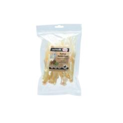 Beeztees Gepofte Konijnenoren – verpakking 100g, naturel hondensnack