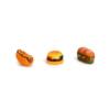 Beeztees Vinyl Hondenspeelgoed – Sandwich, Hamburger of Hotdog (assorti) 2 Beeztees vinyl hondenspeelgoed assortiment: hotdog, hamburger en sandwich op witte achtergrond