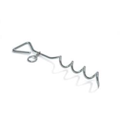 Beeztees vastlegspiraal van metaal voor hond en kat, 41 cm, met draaibare ring en schroefpin
