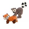 KONG Scampers Pluchen Hondenspeelgoed met Pieptoon 1 KONG Scampers pluchen hondenspeelgoed Lemur en Red Panda