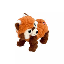 KONG Scampers Pluchen Hondenspeelgoed met Pieptoon 10 KONG Scampers Rode Panda knuffel hond met lage pieptoon