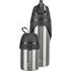 Reisfles met drinkbak voor honden 1 Trixie reisfles hond beide maten 300ml en 750ml RVS