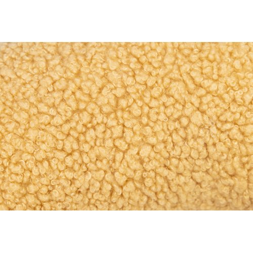 Beeztees Croissant Flaky – Pluche Hondenspeelgoed Bruin 5 Beeztees Croissant Flaky hondenspeelgoed detail textuur teddy stof