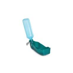 Beeztees Drinkfles Hond Draagbaar met Riemklem 10 Beeztees draagbare drinkfles hond 500ml blauw met open drinkbakje en riemklem