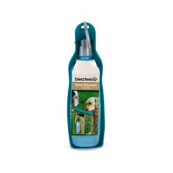 Beeztees Drinkfles Hond Draagbaar met Riemklem 11 Beeztees drinkfles hond 500ml blauw verpakking met riemklem