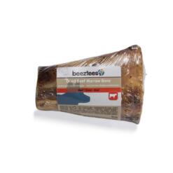 Beeztees Dried Beef Marrow Bone folie verpakking 10 cm gedroogde rundermergpijp