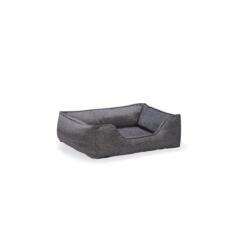 Beeztees Mua orthopedische hondenmand grijs/bruin 80x65 cm, zijaanzicht