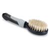 Beeztees puppyborstel zwart/grijs met zachte haren en antislip handvat