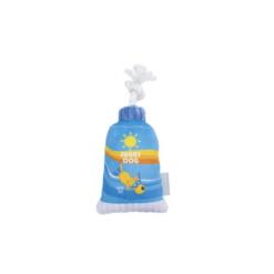 Beeztees Zonnebrand hondenknuffel van pluche in de vorm van een zonnebrandfles, blauw, 25 cm