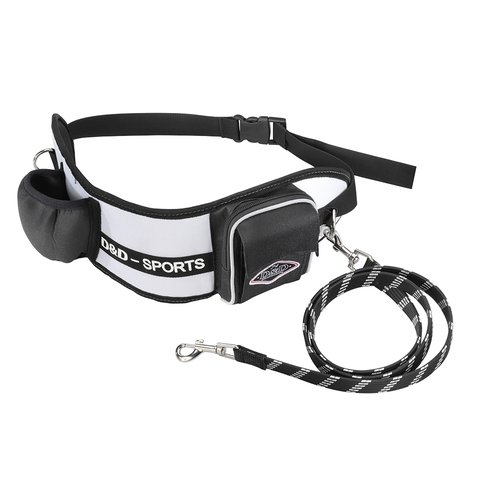 D&D Active Walker Joggingset Hond 6 D&D Active Walker joggingset voor honden – witte uitvoering met riem en elastische lijn