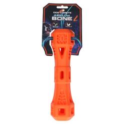 Dog Comets Airflow Bone maat L oranje – flexibel rubber bot voor actieve honden