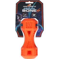 Dog Comets Airflow Bone maat S oranje – flexibel rubber bot voor actieve honden