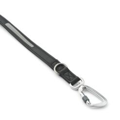 DOG Copenhagen Urban Classic hondenlijn zwart – detail aluminium karabiner en reflecterende strip
