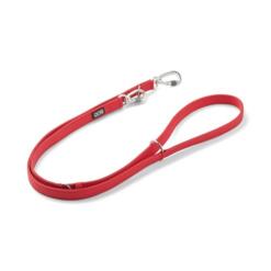 DOG Copenhagen Urban Classic hondenlijn rood – ingekort met beide karabiners samengekoppeld