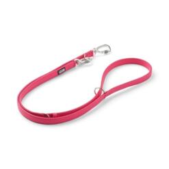 DOG Copenhagen Urban Classic hondenlijn roze – ingekort met beide karabiners samengekoppeld