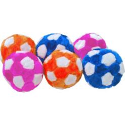 Zachte pluche voetbal met pieper voor honden, diameter 12,5 cm, in diverse kleuren
