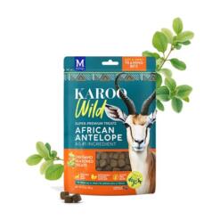 Karoo Wild Training Bits Small – Antilopenvlees 13 Karoo Wild Training Bits Small Oregano verpakking – training snacks hond antilopenvlees