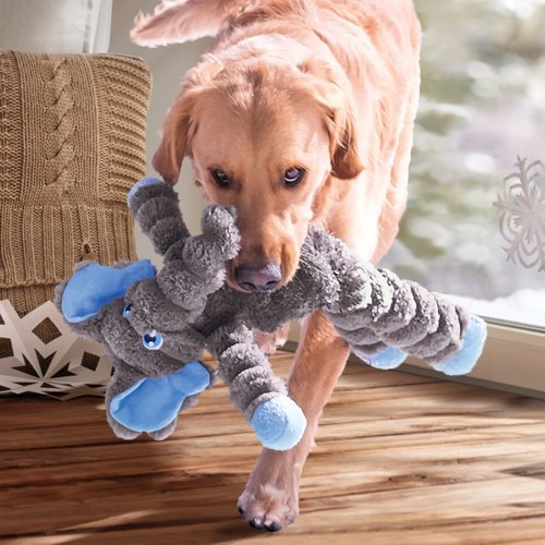 KONG Shakers Crumples Olifant XL 5 KONG Shakers Crumples Olifant XL zijaanzicht pluche speeltje hond
