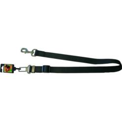 Nylon Autogordel Hond 6 Nylon autogordel hond zwart 25 mm, verstelbaar van 60 tot 75 cm
