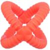 Trixie Aqua Toy Grijper oranje 14 cm in kruisvorm, drijvend TPR speelgoed voor honden