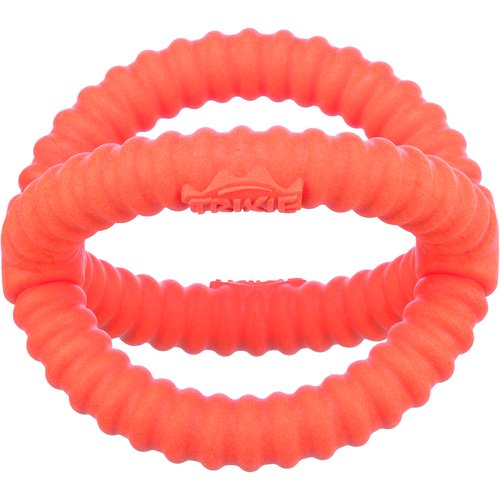 Aqua Toy Grijper – Drijvend Waterspeelgoed voor Honden 8 Trixie Aqua Toy Grijper oranje 14 cm – twee ringen vooraanzicht, drijvend waterspeelgoed voor honden