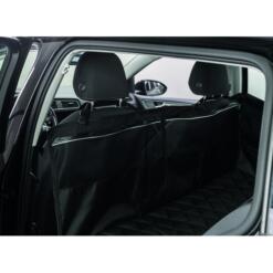 Bevestigingsriemen en mesh opslagvak op achterzijde voorstoelen van de auto-beschermdeken