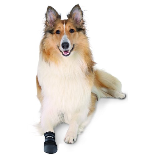 Walker Care Pootbeschermer Hond - bescherming bij verwondingen 4 Walker Care pootbeschermer hond maat L en XL - zwarte pootsok bij verwondingen