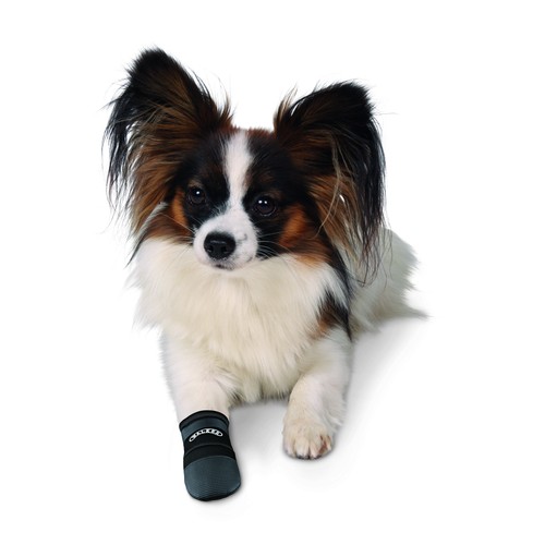 Walker Care Pootbeschermer Hond - bescherming bij verwondingen 3 Walker Care pootbeschermer hond maat S en M - zwarte pootsok bij verwondingen