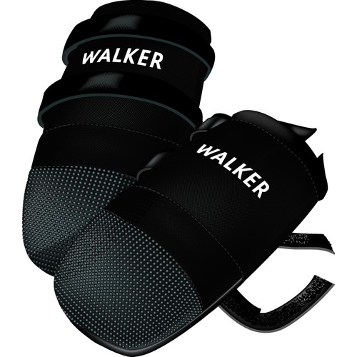 Walker Care Pootbeschermer Hond - bescherming bij verwondingen 2 Walker Care pootbeschermer alle maten S t/m XXXL - zwarte pootsok hond productfoto
