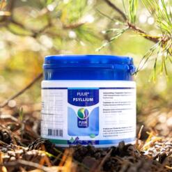 Pot PUUR Psyllium in het bos, natuurlijke vezels voor een normale darmwerking bij honden