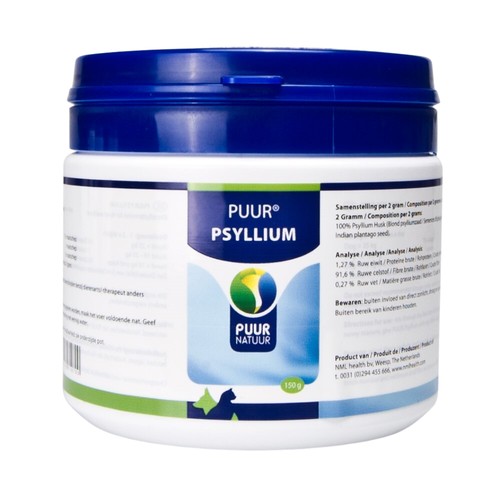PUUR Psyllium voor Honden | 100% Psylliumvezels 3 Pot PUUR Psyllium met 100% psylliumvezels voor de darmwerking van honden