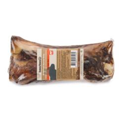 Verpakking van de Beeztees gedroogde rundermergpijp hondensnack van 18-20 cm in folie