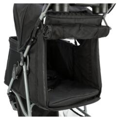 Trixie Hondenbuggy 3 Wielen | Honden tot 11 kg 22 Gaaspaneel van de hondenbuggy met opgerolde flap om het uitzicht af te dekken