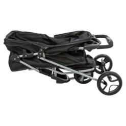 Trixie Hondenbuggy 3 Wielen | Honden tot 11 kg 24 Hondenbuggy met 3 wielen ingeklapt, plat opgevouwen voor in de kofferbak