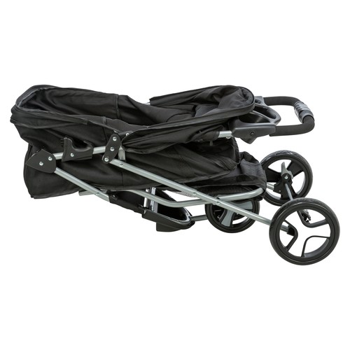 Trixie Hondenbuggy 3 Wielen | Honden tot 11 kg 12 Hondenbuggy met 3 wielen ingeklapt, plat opgevouwen voor in de kofferbak