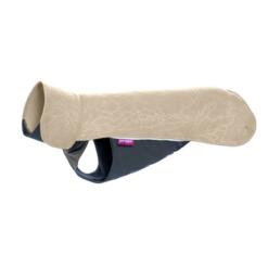 Pomppa JumppaPomppa fleece trui hond kleur Sand, zijaanzicht productfoto op witte achtergrond