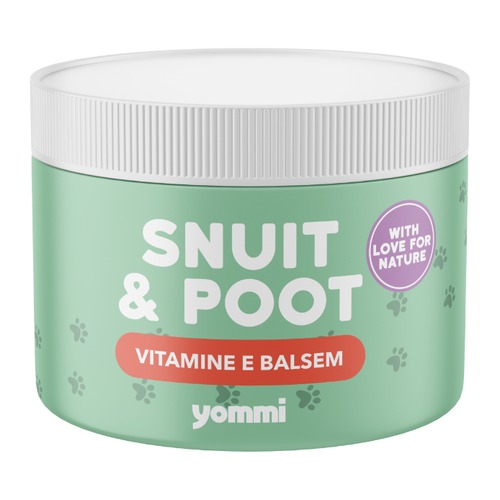 Yommi Snuit & Poot balsem 150 ml | Pootbalsem hond 3 Pot Yommi Snuit & Poot vitamine E balsem 150 ml voor droge neus en pootkussens van honden