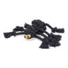 Beeztees Flossy Spin, halloween hondenspeelgoed van zwart katoenen flostouw met geknoopte poten