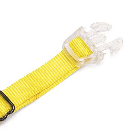 Lichtgevende halsband Beeztees Parinca Premium geel 6 Verstelbare gele halsband met schuifgesp en transparante sluiting