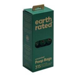 Voordeelpak Poepzakjes Earth Rated 315 stuks geurloos 8 Doos met 315 Earth Rated poepzakjes schuin van opzij, met ophanglusje