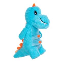 Growl Stomperz Terry Tyrannosaurus Rex hondenknuffel van opzij met oranje stekels
