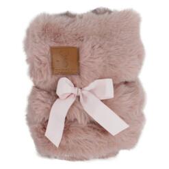 Opgevouwen hondendeken Boony EST1941 Heather Rose met leren merklabel en strik