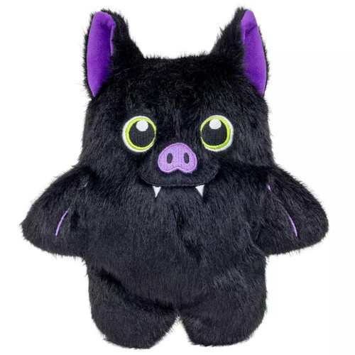 Halloween hondenspeelgoed: KONG Snuzzles Bat & Bear 4 Zwarte pluche vleermuis met paarse oren, halloween hondenspeelgoed van KONG
