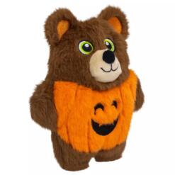 Halloween hondenspeelgoed: KONG Snuzzles Bat & Bear 18 Bruine pluche beer met oranje pompoentrui, KONG Halloween Snuzzles Bear